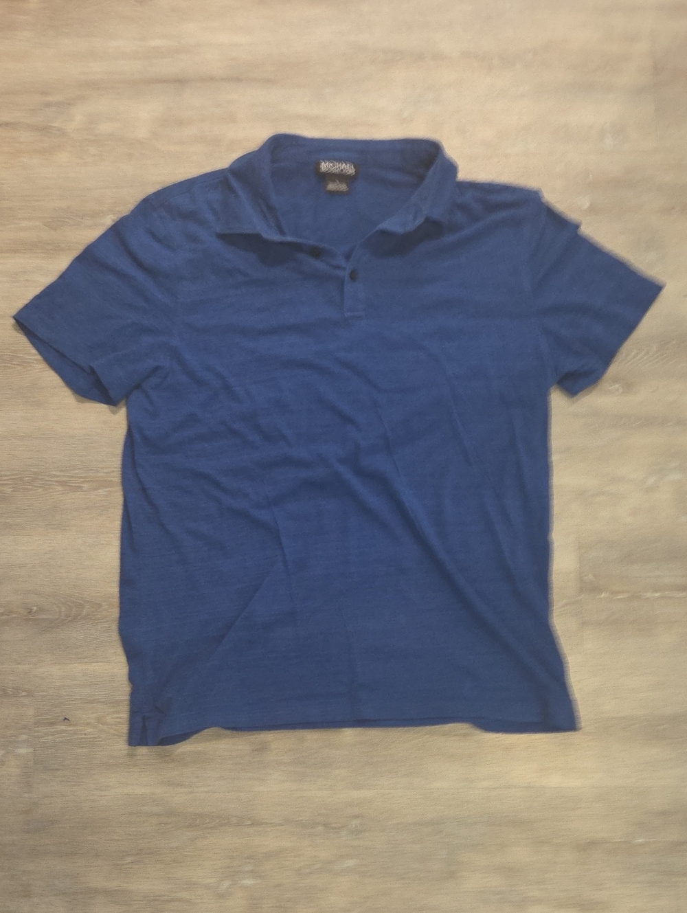 Michael Kors Blue Short-Sleeve Polo Shirt
